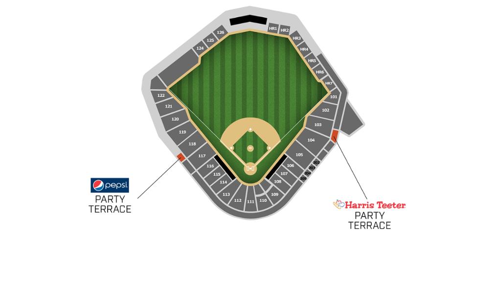Charlotte Knights Party Terrace Knights