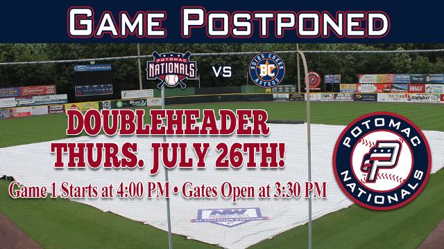 Potomac And Buies Creek Postponed In Woodbridge Fredericksburg Nationals News